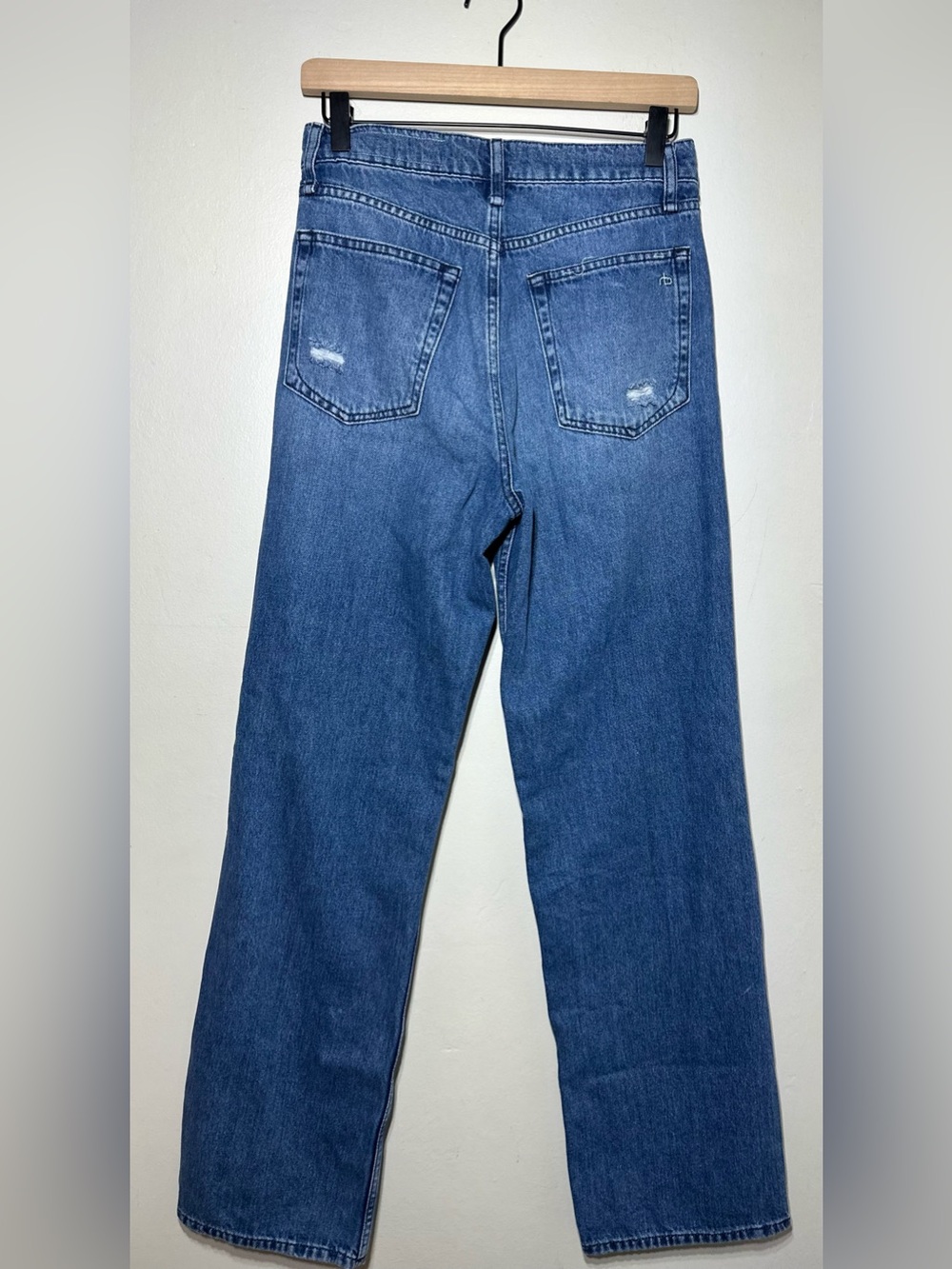 Rag and Bone Shannon High Waist Relaxed Straight leg jeans color Polk size 25 - Picture 4 of 10